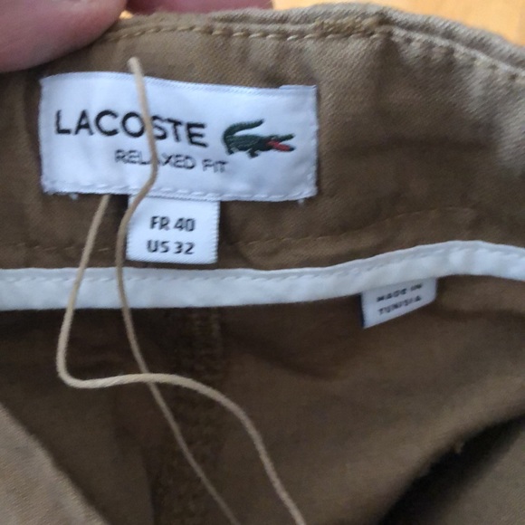 Lacoste relaxed fit carpenter pants. NWT. W32L30. - Picture 7 of 7
